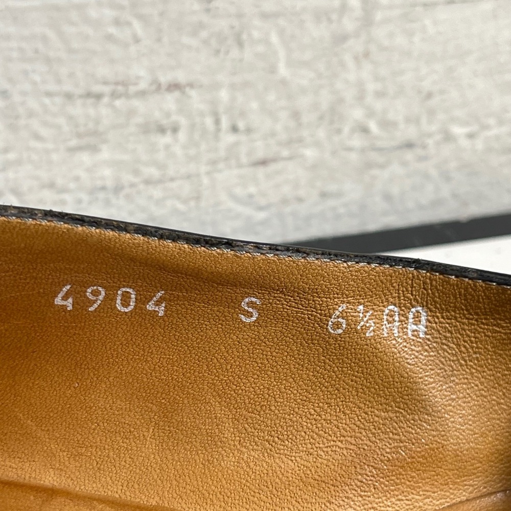 Ralph Lauren 4904 Black Leather Ballet Flats Slip On Women 6.5 AA Made in Italy - Picture 8 of 12